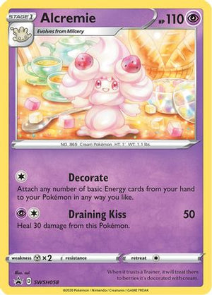 Alcremie SWSH058/307 - SWSH Black Star Promos Holofoil - Poke-Collect