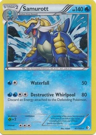 Samurott - 41/149 (Cosmos Holo) 41 - Blister Exclusives Holofoil - Poke-Collect