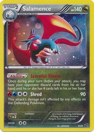 Salamence - 8/20 (Cosmos Holo) 8 - Blister Exclusives Holofoil - Poke-Collect