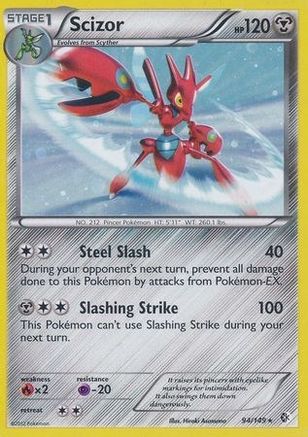 Scizor - 94/149 (Cosmos Holo) 94 - Blister Exclusives Holofoil - Poke-Collect