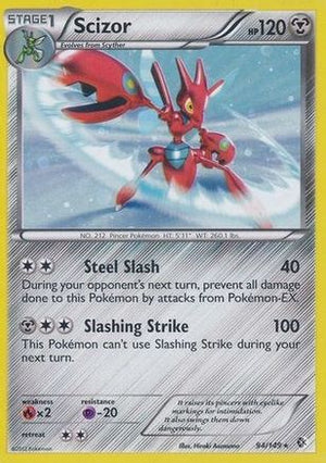 Scizor - 94/149 (Cosmos Holo) 94 - Blister Exclusives Holofoil - Poke-Collect
