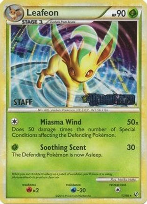 Leafeon - 17/90 (Prerelease) [Staff] 17 - Nintendo Promos Holofoil - Poke-Collect