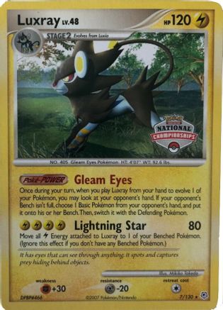 Luxray - 7/130 (National Championships) 7 - League & Championship Cards - Poke-Collect