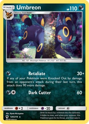 Umbreon - 120/214 (Cosmos Holo) 120 - Blister Exclusives Holofoil - Poke-Collect