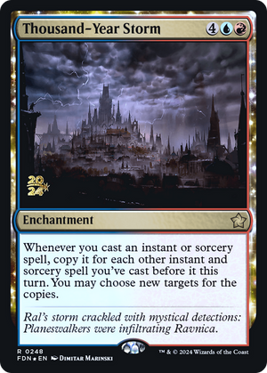 Thousand-Year Storm (PRE-248) - Foundations Promos: (enchantment) Foil