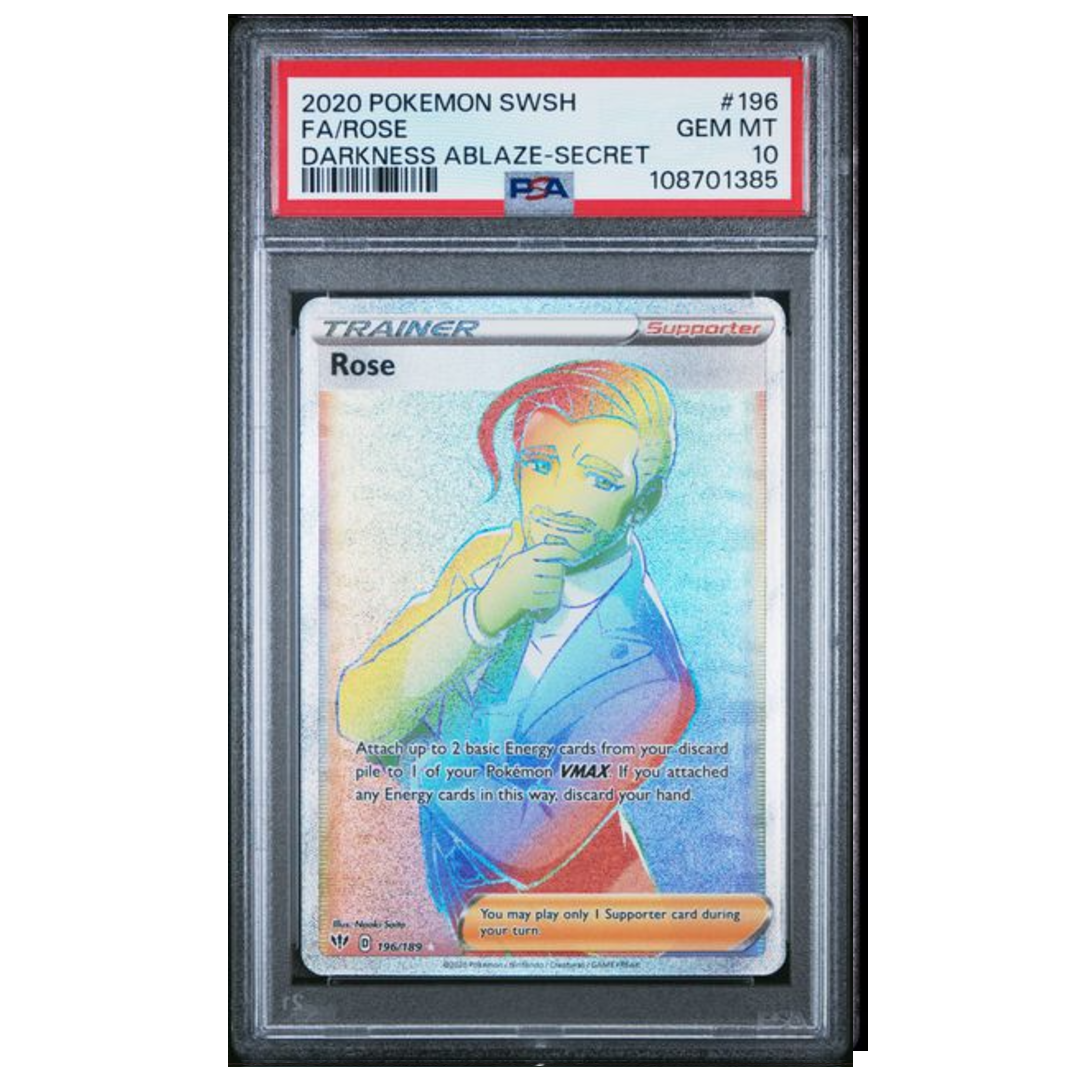 Rose Darkness Ablaze #196 PSA 10 - Poke-Collect
