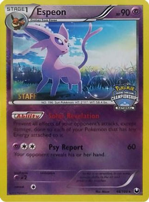 Espeon - 48/108 (National Championships) [Staff] 48 - League & Championship Cards Reverse Holofoil - Poke-Collect