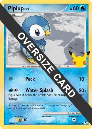Piplup 93 - First Partner Pack - Poke-Collect