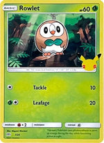 Rowlet 7/25 - McDonalds Collection 2021 - Poke-Collect
