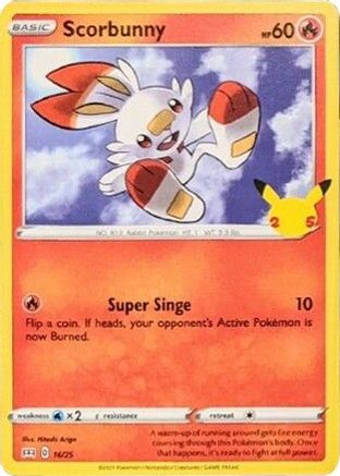 Scorbunny - 16/25 16/25 - McDonalds 25th Anniversary Promos - Poke-Collect