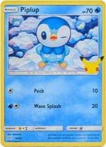 Piplup - 20/25 20/25 - McDonalds 25th Anniversary Promos Holofoil - Poke-Collect