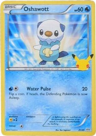 Oshawott - 21/25 21/25 - McDonalds 25th Anniversary Promos - Poke-Collect