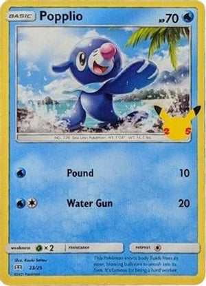 Popplio - 23/25 23/25 - McDonalds 25th Anniversary Promos Holofoil