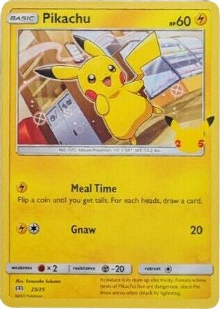 Pikachu - 25/25 25/25 - McDonalds 25th Anniversary Promos Holofoil - Poke-Collect
