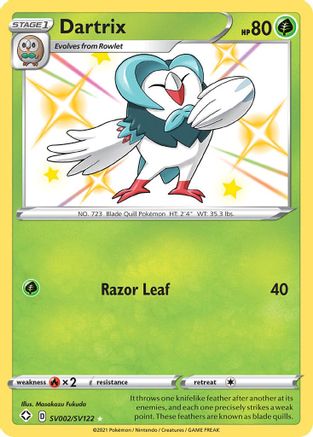 Dartrix SV002/122 - Shining Fates Shiny Vault Holofoil - Poke-Collect