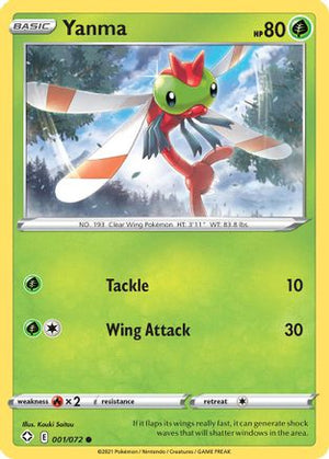 Yanma 1/72 - Shining Fates Reverse Holofoil - Poke-Collect