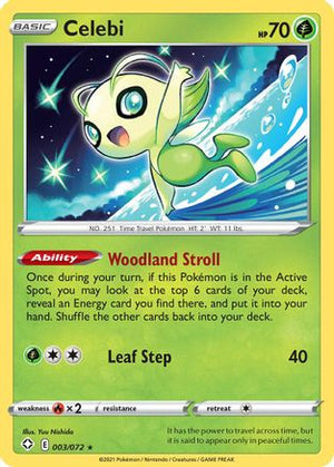 Celebi 3/72 - Shining Fates Reverse Holofoil