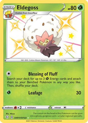 Eldegoss SV011/122 - Shining Fates Shiny Vault Holofoil - Poke-Collect