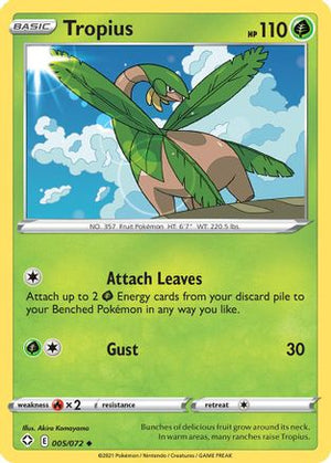 Tropius 5/72 - Shining Fates Reverse Holofoil - Poke-Collect