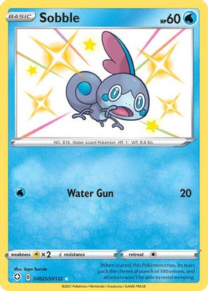 Sobble SV025/122 - Shiny Vault Holofoil - Poke-Collect