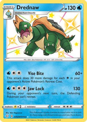 Drednaw SV029/122 - Shining Fates Shiny Vault Holofoil - Poke-Collect