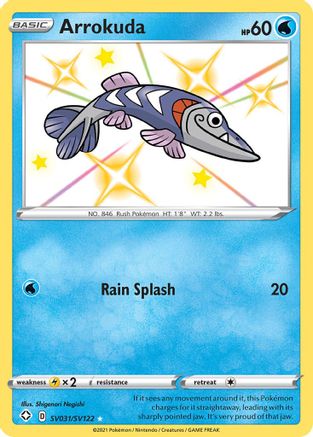 Arrokuda SV031/122 - Shiny Vault Holofoil - Poke-Collect