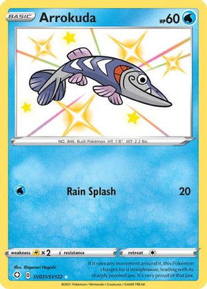 Arrokuda SV031/122 - Shiny Vault Holofoil - Poke-Collect