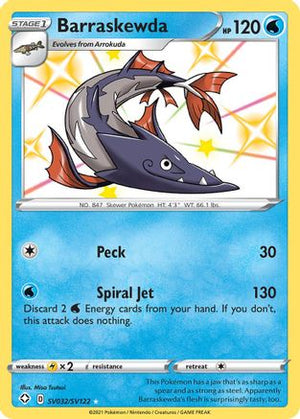 Barraskewda SV032/122 - Shiny Vault Holofoil - Poke-Collect