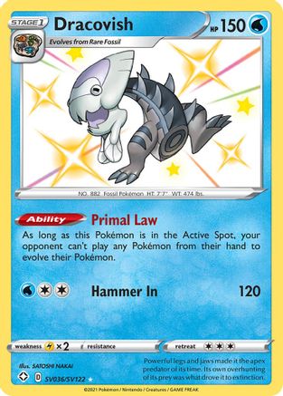 Dracovish SV036/122 - Shining Fates Shiny Vault Holofoil - Poke-Collect
