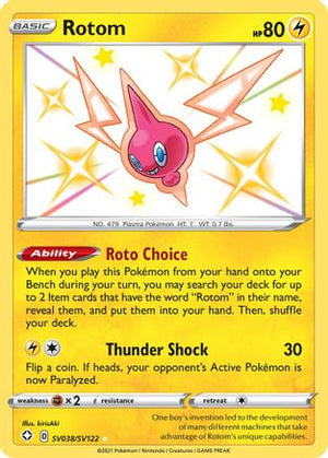 Rotom SV038/122 - Shiny Vault Holofoil - Poke-Collect
