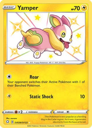 Yamper SV039/122 - Shiny Vault Holofoil - Poke-Collect