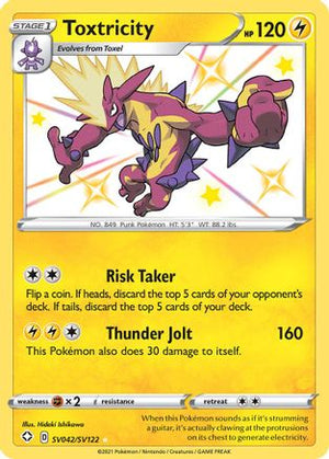 Toxtricity SV042/122 - Shiny Vault Holofoil - Poke-Collect