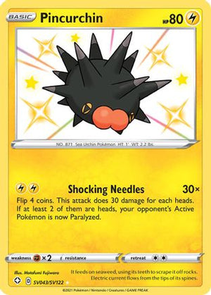Pincurchin SV043/122 - Shiny Vault Holofoil