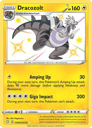 Dracozolt SV045/122 - Shining Fates Shiny Vault Holofoil - Poke-Collect