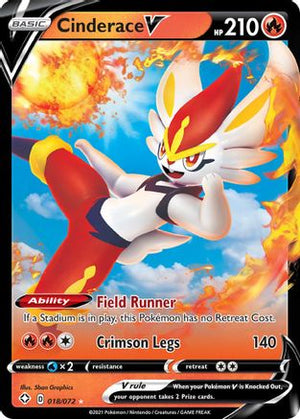 Cinderace V 18/72 - Shining Fates Holofoil - Poke-Collect