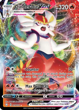 Cinderace VMAX 19/72 - Shining Fates Holofoil - Poke-Collect