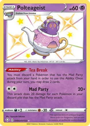 Polteageist SV053/122 - Shiny Vault Holofoil - Poke-Collect