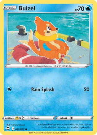 Buizel 22/72 - Shining Fates - Poke-Collect