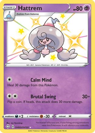 Hattrem SV055/122 - Shining Fates Shiny Vault Holofoil - Poke-Collect