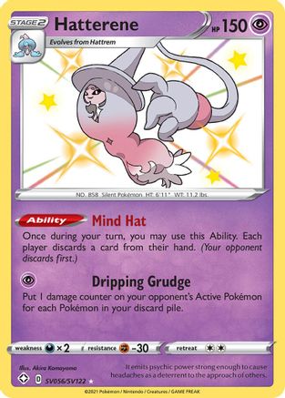 Hatterene SV056/122 - Shining Fates Shiny Vault Holofoil - Poke-Collect