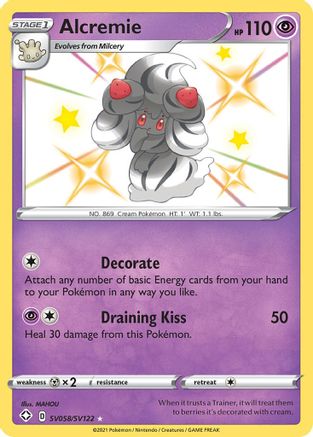Alcremie SV058/122 - Shiny Vault Holofoil - Poke-Collect