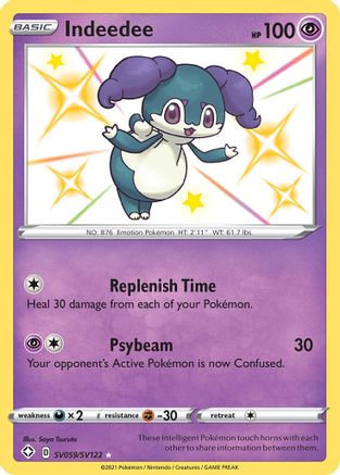 Indeedee SV059/122 - Shining Fates Shiny Vault Holofoil - Poke-Collect