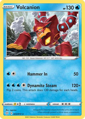Volcanion 25/72 - Shining Fates Reverse Holofoil - Poke-Collect