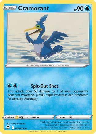 Cramorant 28/72 - Shining Fates - Poke-Collect
