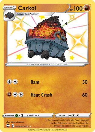 Carkol SV068/122 - Shining Fates Shiny Vault Holofoil - Poke-Collect