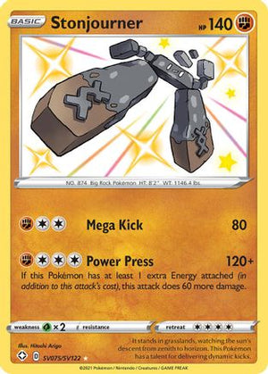 Stonjourner SV075/122 - Shiny Vault Holofoil - Poke-Collect