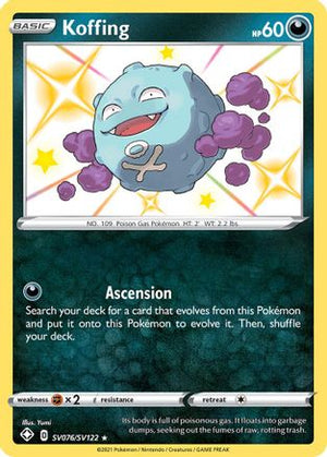 Koffing SV076/122 - Shiny Vault Holofoil - Poke-Collect