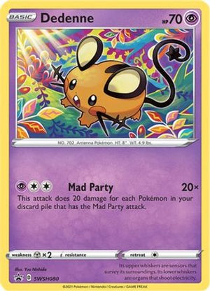 Dedenne SWSH080/307 - SWSH Black Star Promos Holofoil