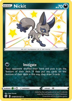 Nickit SV081/122 - Shiny Vault Holofoil - Poke-Collect