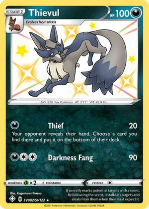 Thievul SV082/122 - Shiny Vault Holofoil - Poke-Collect